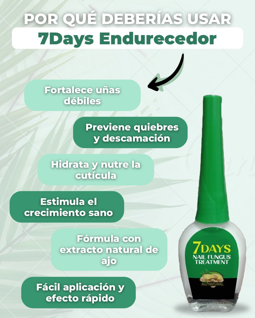 7Days Kora - Endurecedor de uñas (3x2)